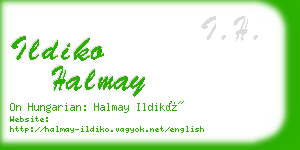 ildiko halmay business card